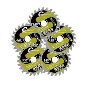 Wood Cutting Circular Saw Blade - 5pcs 3"(75mm) TCT Circular Cutting Disc SANLEETEK 24T TCT Cutting Blade for Cutting Wood Plastic Plywood and Wood Composite Materials