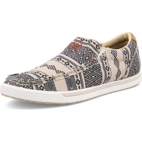 Twisted X Women's Hooey Slip-On Loper, Moc Toe, Taupe & Black, 8 M