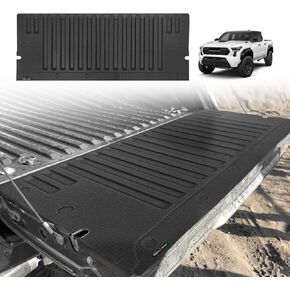 Floor Mats All Weather Liners Compatible with 2024 Toyota Tacoma Accessories Double Cab Front & Rear 2-Row Custom Fit TPE, Automatic Transmission Exclude Hybrid (Floor Mats)