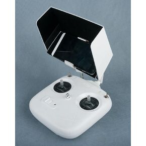 SummitLink White 6 inch Sunshade fits up to iPhone 6 Plus for Phantom 3 Professional and Advanced Phantom 2 Vision+ Inspire 1 Snap on/Off with Sunction Cup