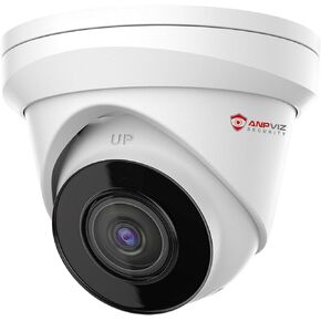 Anpviz 4K PoE Security Camera Outdoor, UltraHD 8MP IP Security Turret Camera, 2.8mm Lens Wide Angle with 100ft Night Vision, IP67 Weatherproof, Built-in Microphone