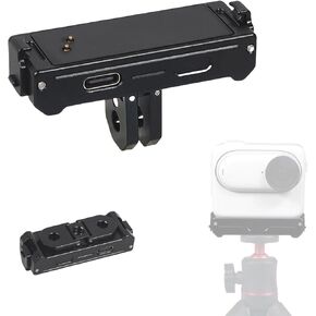 Insta 360 GO 3S, GO 3 Aluminium Quick Release Base Mount with Charging Interface, Rechargeable Dock Expansion Adapter Camera Bracket Holder Accessories
