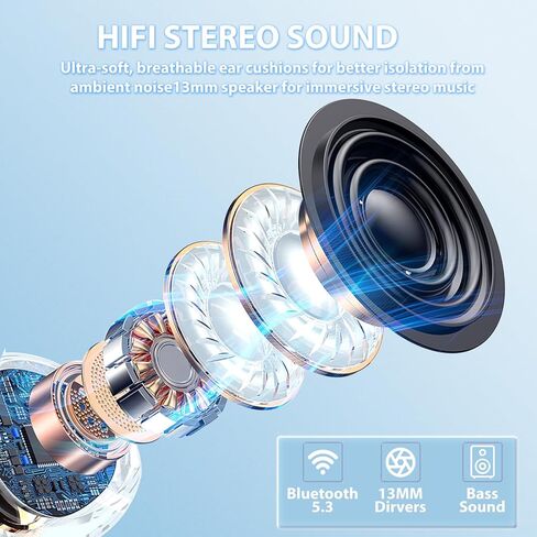 Kids Earbuds, Wireless Bluetooth Girls Boys Headphones with Microphones, 85dB Healthy Volume Control Protect Hearing, Lightweight, Waterproof, 30Hrs Playtime,Earphones for iPad Tablet Computers, Panda in Kuwait