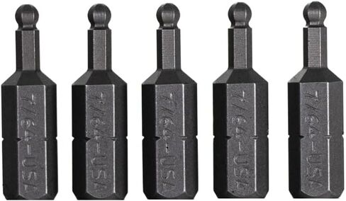 Mayhew Tools 18900-5 SAE Ball Hex Insert Bit، 7/64 × 1 بوصة، 5 عبوات in Kuwait