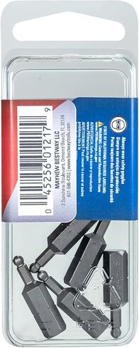 Mayhew Tools 18900-5 SAE Ball Hex Insert Bit، 7/64 × 1 بوصة، 5 عبوات in Kuwait