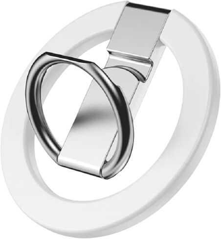 Magnetic Phone Ring Holder for Magsafe Finger Kickstand, 360° Rotation Metal Foldable Grip Car Mount Stand Compatible with iPhone 12/13/14/15 & Other Devices Use with Iron Ring in Saudi Arabia
