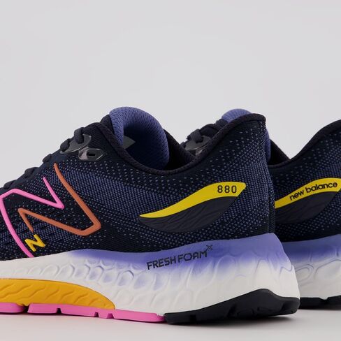 حذاء الجري Fresh Foam X 880 V12 للنساء من New Balance، مقاس 5 X-Wide، Eclipse/Vibrant المشمش in Saudi Arabia