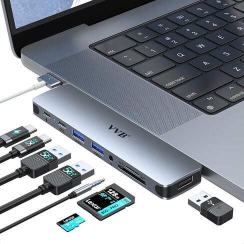 USB C Docking Station Dual Displayport Monitor Adapter for Dell/HP/Lenovo Laptop, Laptop Docking Station 3 Monitors Quadruple Display with 4K HDMI+2 DP+VGA USB-C Hub, USB C Dock to 100W PD+3USB in Kuwait