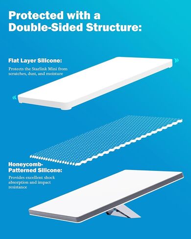 غطاء حماية Starlink Mini Silicorn من Starlink Mini حافظة تغطية كاملة للسفر في الهواء الطلق والتخييم ومضادة للخدش Starlink Mini Accessories in Kuwait