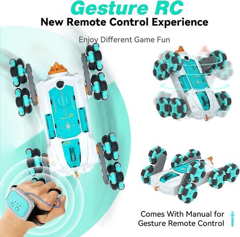 8WD سيارة حيلة RC يتم التحكم فيها يدويًا، سيارة زاحفة للتحكم عن بعد بمستشعر للإيماءات للأولاد الذين تتراوح أعمارهم بين 8-13 عامًا، ألعاب تسلق 2.4 جيجا هرتز للأطفال من سن 6 إلى 10 و11 و12 عامًا، هدايا عيد الميلاد للأولاد والبنات in Saudi Arabia