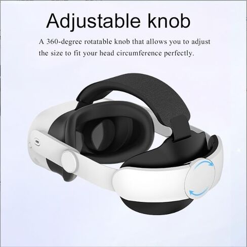 Meta Quest 3S Head Strap Comfortable & Adjustable Oculus Quest 3S Accessories, Perfect for Meta Quest 3S VR Headset in Saudi Arabia