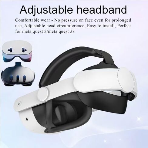 Meta Quest 3S Head Strap Comfortable & Adjustable Oculus Quest 3S Accessories, Perfect for Meta Quest 3S VR Headset in Saudi Arabia