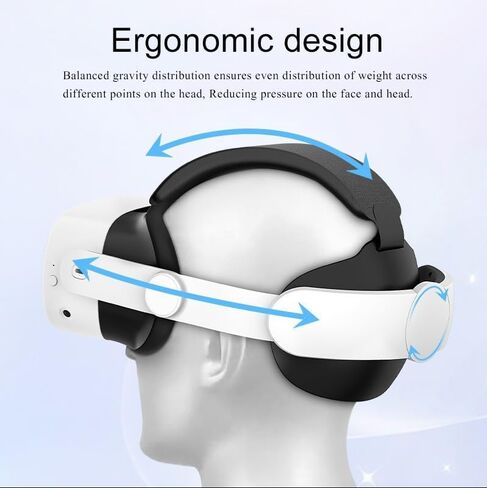 Meta Quest 3S Head Strap Comfortable & Adjustable Oculus Quest 3S Accessories, Perfect for Meta Quest 3S VR Headset in Saudi Arabia