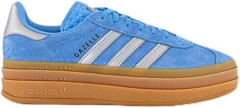 adidas Gazelle Bold Womens Sneakers, Blue Burst/Silver Metallic/Aurora Ink, Size 5.5 in Saudi Arabia