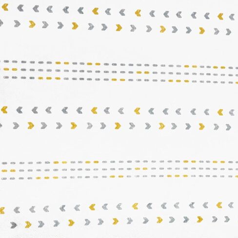 ملاءة سرير أطفال من Lush Decor Baby Hygge Geo Modern ناعمة وقطيفة، مقاس 52 بوصة × 28 بوصة × 9 بوصة، أصفر in Kuwait