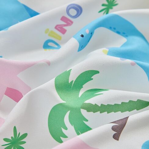 طقم سرير أطفال مكون من 3 قطع باللون الأبيض لحاف مبطن مع ملاءة جاهزة وتنورة سرير للأولاد والبنات طقم سرير أطفال على شكل دائرة لطيفة مع مجموعة مفروشات أطفال بنقاط ملونة باللون الوردي والأصفر والرمادي المخضر in Kuwait