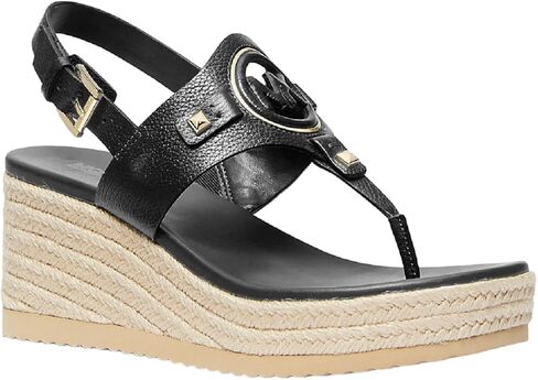 Michael Michael Kors Aubrey Cutout Leather Wedge Sandal in Saudi Arabia