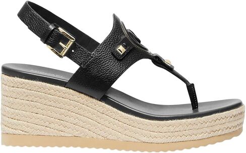 Michael Michael Kors Aubrey Cutout Leather Wedge Sandal in Saudi Arabia