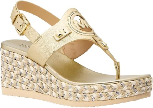Michael Michael Kors Aubrey Cutout Leather Wedge Sandal in Saudi Arabia