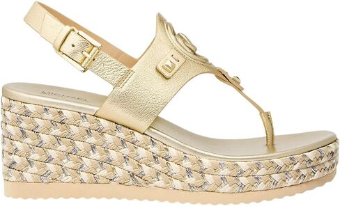 Michael Michael Kors Aubrey Cutout Leather Wedge Sandal in Saudi Arabia