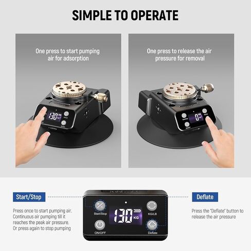 NEEWER 6" Electric Camera Suction Mount with Ball Head Magic Arm, Automatic Air Pump Vacuum Suction Cup, Aluminum Alloy Car Windshield Window Mount for Action Camera/Camera/Phone, CA017 in Saudi Arabia