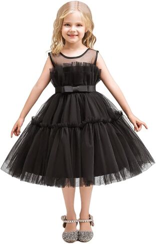 AVAZU 3M-6T 3D Flower Toddler Baby Girls Wedding Pageant Layered Dresses Birthday Party Dress with Headwear in Saudi Arabia
