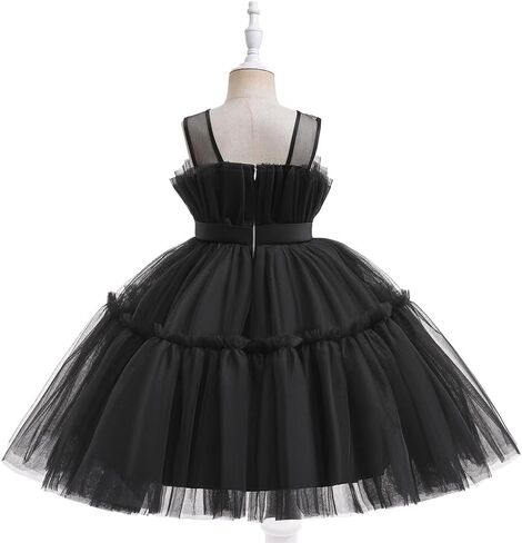 AVAZU 3M-6T 3D Flower Toddler Baby Girls Wedding Pageant Layered Dresses Birthday Party Dress with Headwear in Saudi Arabia