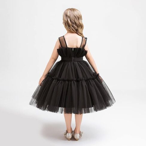 AVAZU 3M-6T 3D Flower Toddler Baby Girls Wedding Pageant Layered Dresses Birthday Party Dress with Headwear in Saudi Arabia
