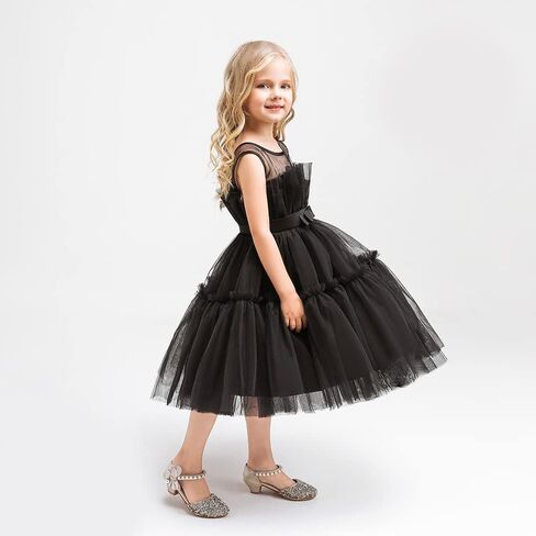 AVAZU 3M-6T 3D Flower Toddler Baby Girls Wedding Pageant Layered Dresses Birthday Party Dress with Headwear in Saudi Arabia