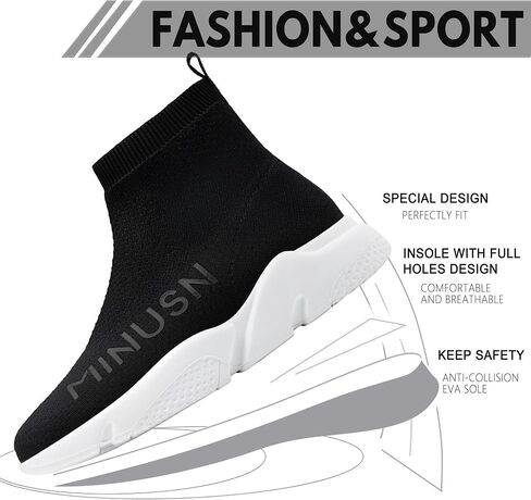 Women's Casual Sneakers Ultra Light Walking Shoes Breathable Mesh Socks Shoe Comfortable Non-Slip in Saudi Arabia