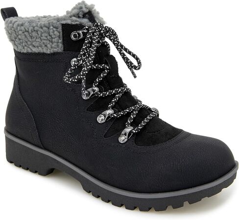 حذاء نسائي من JBU برباط من الشيرلينغ الصناعي مريح ومقاوم للماء للكاحل in Kuwait