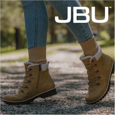حذاء نسائي من JBU برباط من الشيرلينغ الصناعي مريح ومقاوم للماء للكاحل in Kuwait