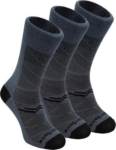 جوارب Wrightsock CoolMesh II Crew للجري للرجال والنساء - جوارب مبطنة وصديقة للبيئة ومضادة للتقرحات مع تصميم مزدوج الطبقات حاصل على براءة اختراع - صناعة أمريكية، ضمان عدم وجود بثور in Saudi Arabia