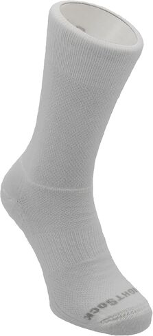 جوارب Wrightsock CoolMesh II Crew للجري للرجال والنساء - جوارب مبطنة وصديقة للبيئة ومضادة للتقرحات مع تصميم مزدوج الطبقات حاصل على براءة اختراع - صناعة أمريكية، ضمان عدم وجود بثور in Saudi Arabia