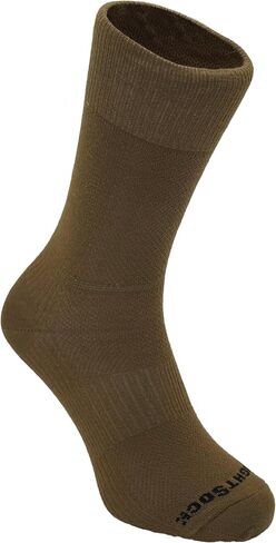 جوارب Wrightsock CoolMesh II Crew للجري للرجال والنساء - جوارب مبطنة وصديقة للبيئة ومضادة للتقرحات مع تصميم مزدوج الطبقات حاصل على براءة اختراع - صناعة أمريكية، ضمان عدم وجود بثور in Saudi Arabia