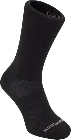 جوارب Wrightsock CoolMesh II Crew للجري للرجال والنساء - جوارب مبطنة وصديقة للبيئة ومضادة للتقرحات مع تصميم مزدوج الطبقات حاصل على براءة اختراع - صناعة أمريكية، ضمان عدم وجود بثور in Saudi Arabia