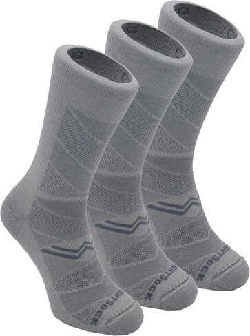 جوارب Wrightsock CoolMesh II Crew للجري للرجال والنساء - جوارب مبطنة وصديقة للبيئة ومضادة للتقرحات مع تصميم مزدوج الطبقات حاصل على براءة اختراع - صناعة أمريكية، ضمان عدم وجود بثور in Saudi Arabia
