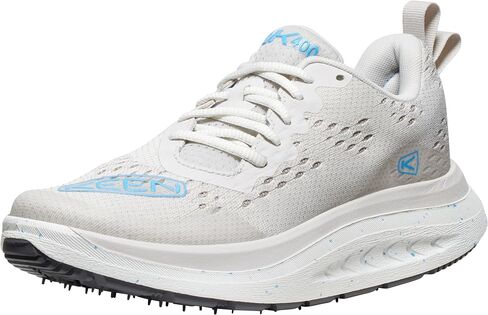 KEEN Women's WK400 Performance Breathable Walking Shoes, Rouge Red/Reef Waters, 9.5 in Saudi Arabia