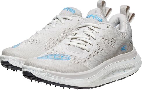 KEEN Women's WK400 Performance Breathable Walking Shoes, Rouge Red/Reef Waters, 9.5 in Saudi Arabia