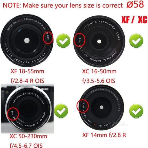 MOSTOS ; Brings Superior® || 52mm Lens Cap for Fujifilm Camera Lenses || Lens Cap for Fujifilm XC 15-45mm f/3.5-5.6 OIS PZ Lens and Fujifilm XF 35mm f/1.4 R Lens (52 mm Lens Cap) in Saudi Arabia