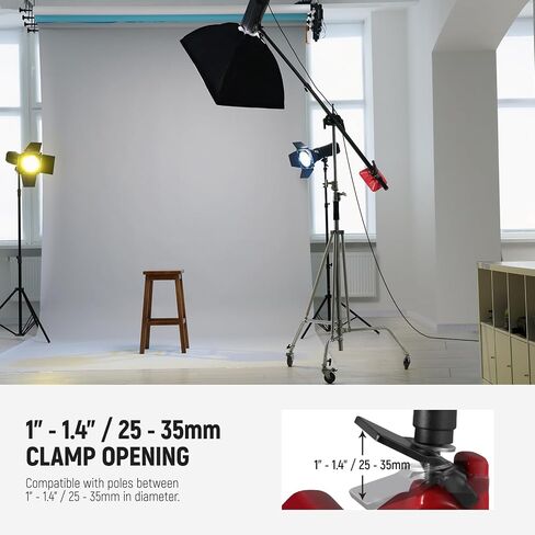 NEEWER 8.8lb/4kg Counterweight with Lock Lever, All Metal Light Stand Counter Weight for Heavy Duty C Stand, Boom Arm, Grip Arm with 1"-1.4"/25-35mm Clamp Opening, UA037 in Saudi Arabia