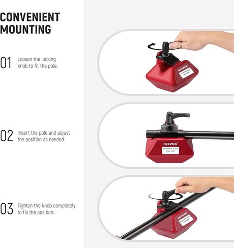 NEEWER 8.8lb/4kg Counterweight with Lock Lever, All Metal Light Stand Counter Weight for Heavy Duty C Stand, Boom Arm, Grip Arm with 1"-1.4"/25-35mm Clamp Opening, UA037 in Saudi Arabia