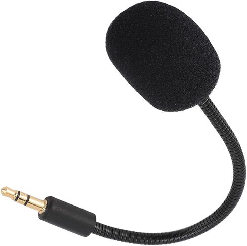 بديل الميكروفون لجهاز Razer Barracuda X، سماعة الألعاب مقاس 3.5 مم، ميكروفون قابل للفصل مع رغوة، متعدد الاتجاهات، التوصيل والتشغيل in Kuwait