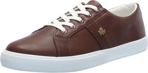 Lauren Ralph Lauren Women's Janson Ii Burnished Leather Sneakers in Saudi Arabia