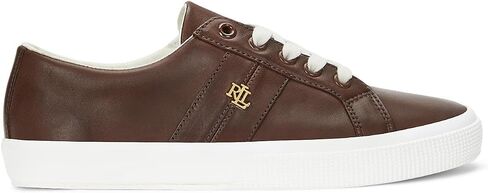 Lauren Ralph Lauren Women's Janson Ii Burnished Leather Sneakers in Saudi Arabia