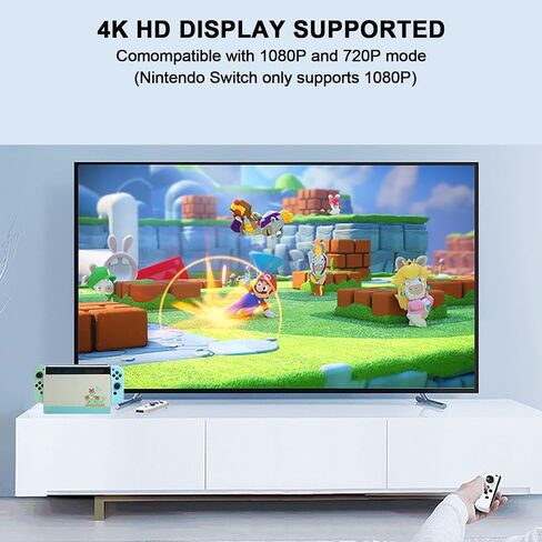 TV Dock Station for N-Switch/Console - 3 in 1 TV Base Docking Station Set, Charger, Accessories with 4K/1080P HDMI [Brown Box]. (Switch-Dock) in Saudi Arabia