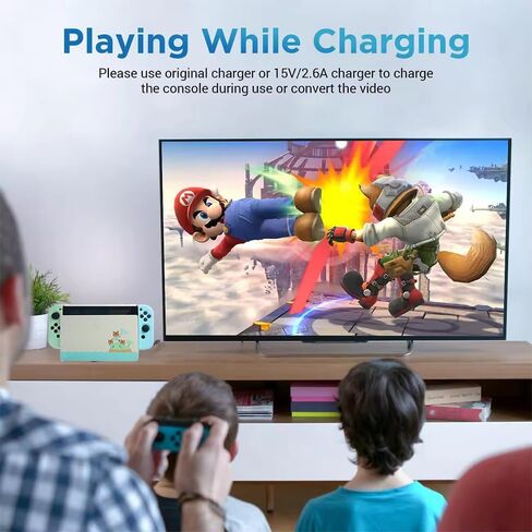 TV Dock Station for N-Switch/Console - 3 in 1 TV Base Docking Station Set, Charger, Accessories with 4K/1080P HDMI [Brown Box]. (Switch-Dock) in Saudi Arabia