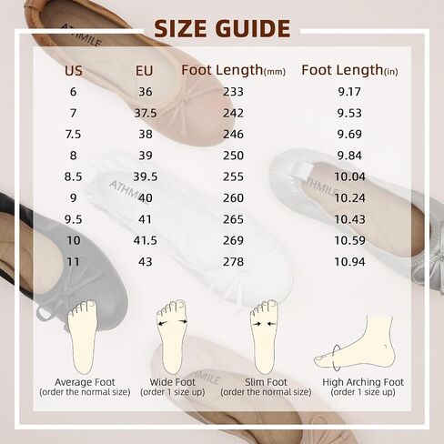 ATHMILE Ballet Flats Shoes for Women Foldable Women's Flats Comfortable Dressy Bow Round Toe Ballerina Flats for Casual Work Office Wedding in Saudi Arabia