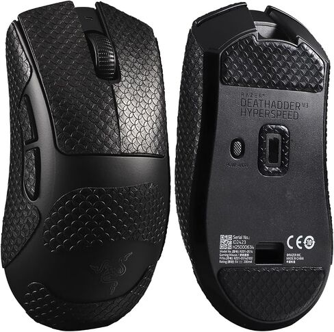 Anti-Slip Mouse Grip Tape+Mouse Skates for Razer DeathAdder V3 HyperSpeed Mouse Skin and Smooth Mouse Feet,Self-Adhesive Sweatproof Sticker+Durable Mouse Glider/Slider 2 in 1 Set in Saudi Arabia