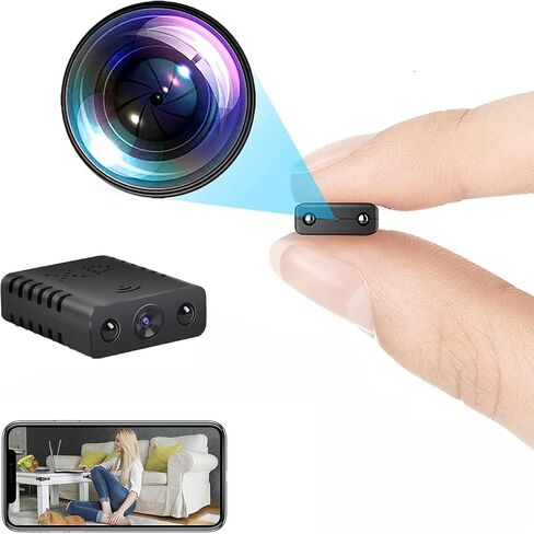 كاميرا مراقبة واي فاي لاسلكية صغيرة HD 1080P كاميرا مربية مع رؤية ليلية، عرض عن بعد للأمان مع iOS، هاتف Android in Saudi Arabia